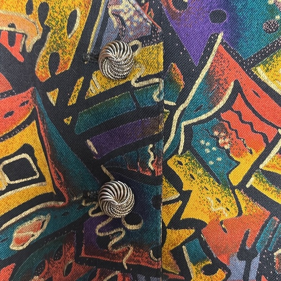 Vintage 1980s Marnie West Union Made cropped button up collared top size small - Picture 8 of 8